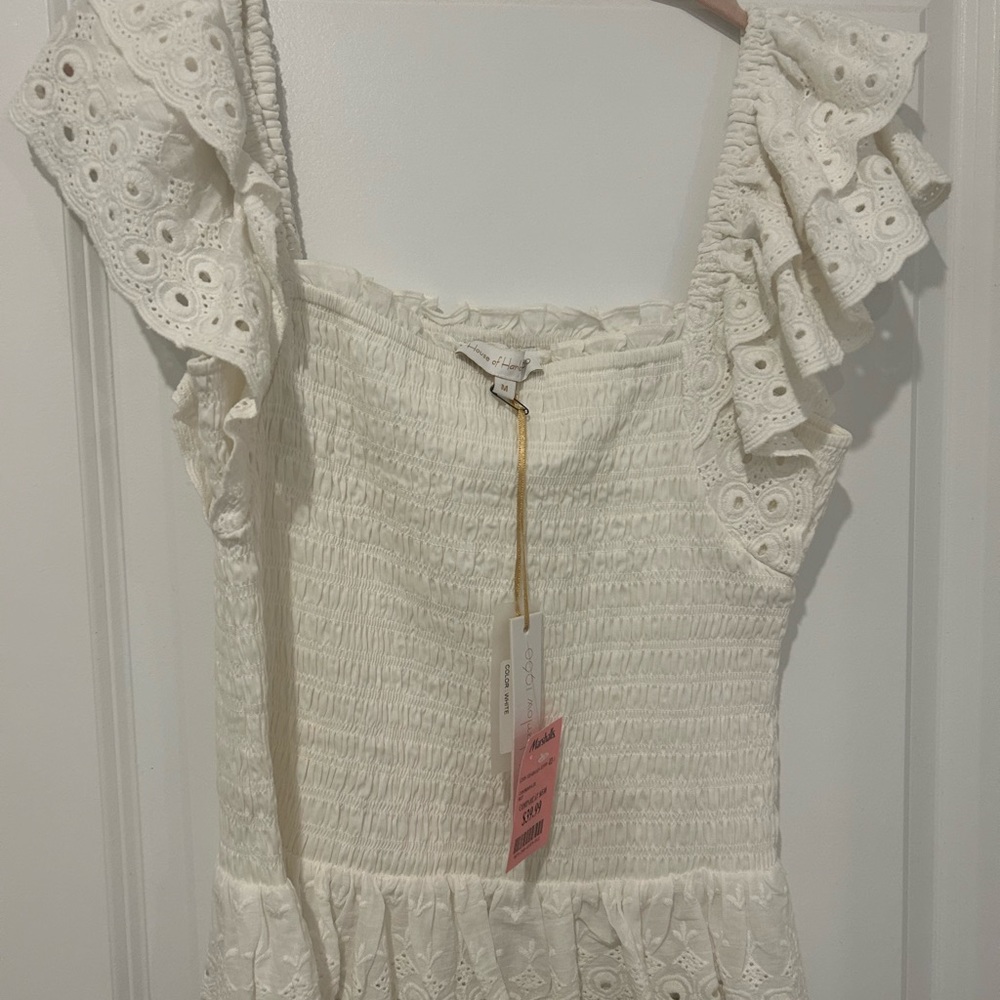 House of Harlow White cinched top